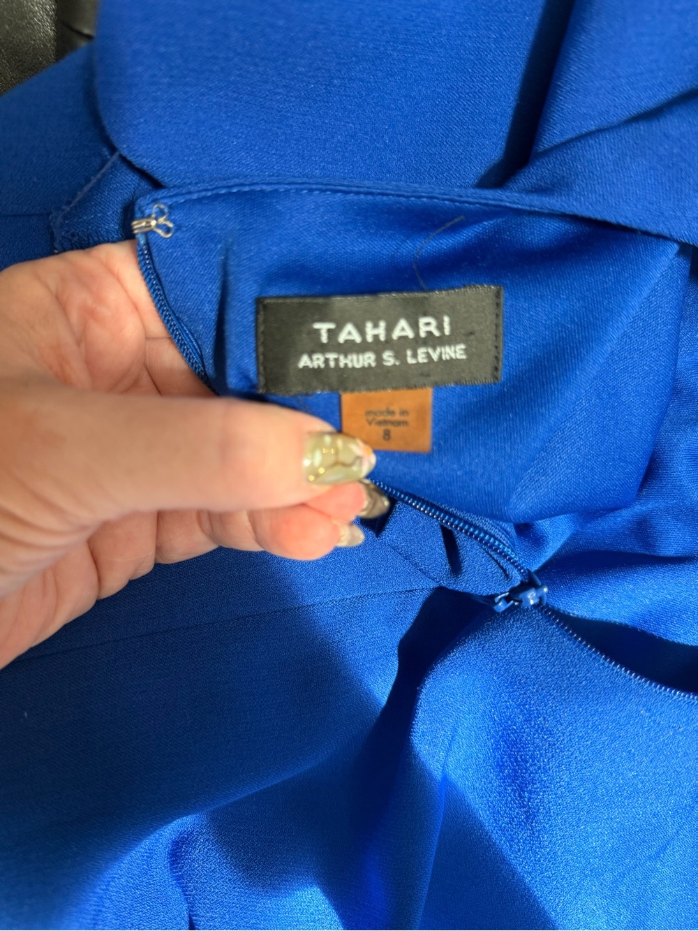 Tahari Arthur S. Levine Women's Royal Blue Dress
